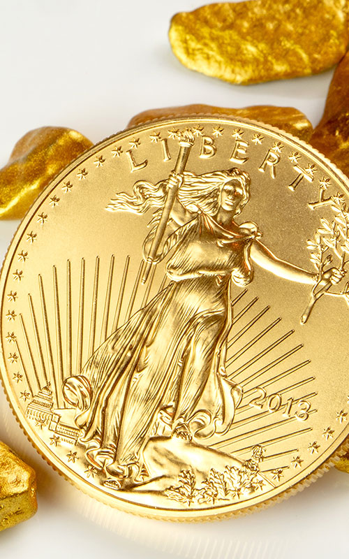 Golden American Eagle One Ounce Coin
